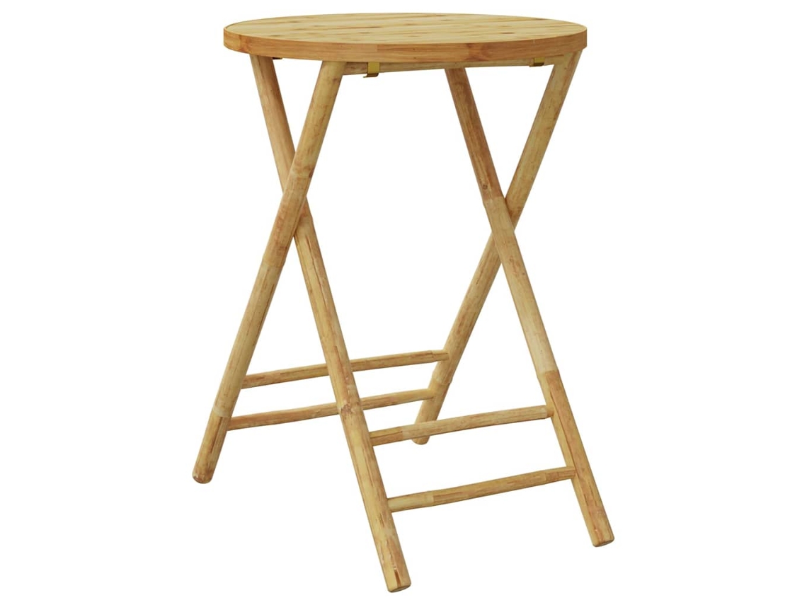 Maison Exclusive - Mesa De Jardim Dobrável Ø55x75 Cm Bambu