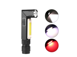 Xpgcob Luz Vermelha E Branca Lâmpada Dobrável 90° Lanterna Forte 3 Aquaforge