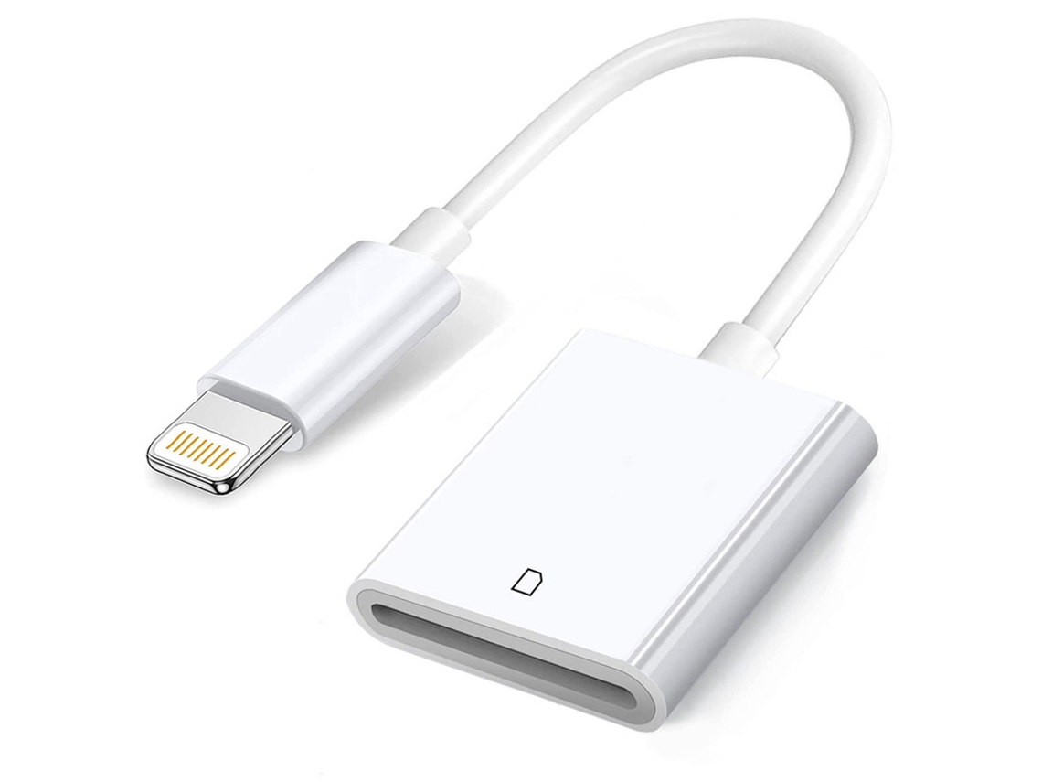 Adaptador para Apple Leitor de Câmara Lightning para Cartão Sd de Cartão de Memória Sd para Iphone 14/13/12/11/Xs/Xr/X/8/7/Ipad Plug And Play 