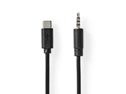 Cabo Telemóvel Usb-C NEDIS Preto
