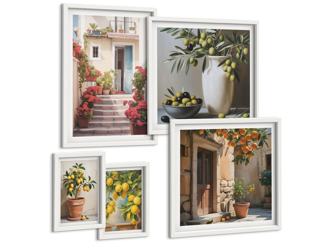 Conjunto De Pinturas Ruazinhas Atmosféricas Limões Espelharte (5 Peças)