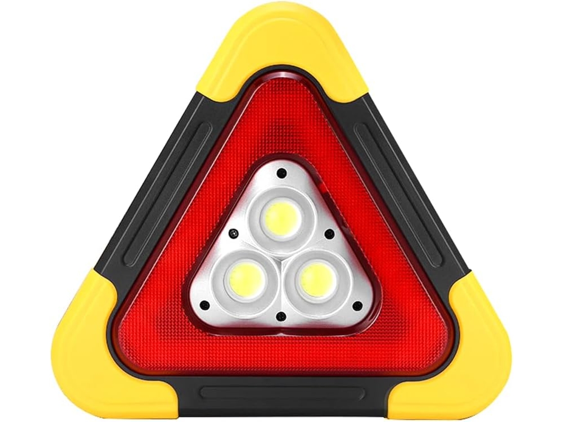 Luz De Advertência Solar Triangular Emergência Para Carros, Luz De Segurança Vertical Dobrável Para Avarias Na Estrada