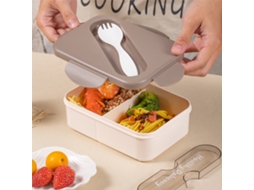 Conjunto De 2 Marmitas Bento Para Adultos Com Talheres - Recipientes De Almoço Seguros Para Microondas E Escola
