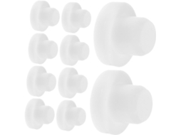 Conjunto De 10 Rolhas Protetoras Silicone Para Vinho, Saleiros E Vasos De Flores Inclui Tampas Para Furos No Fundo Gel