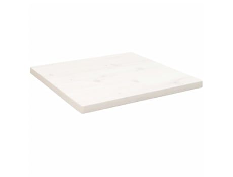 Tampo de Mesa Quadrado 40X40X2.5 Cm Pinho Maciço Branco VIDAXL