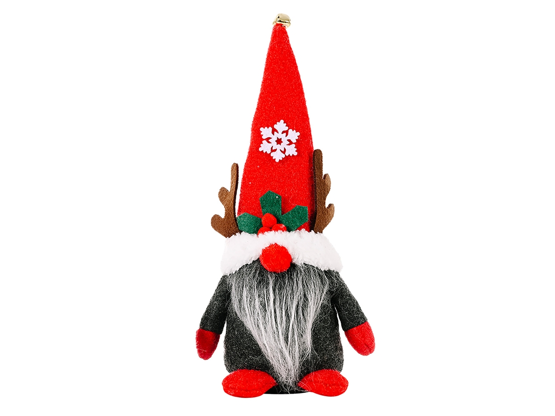 Decoração de Natal Masculina com Rena e Gnomo Pequeno Boneco Criativo Festas LAXISCREED