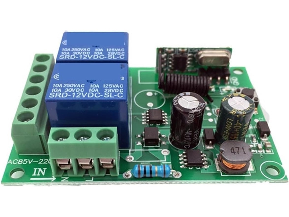 Kit Para Abertura Automática De Portas Com Receptor E Transmissor
