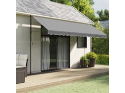 Vidaxl Tecido De Substituição Para Sanefa De Toldo 430x20 Cm Riscas Antracite