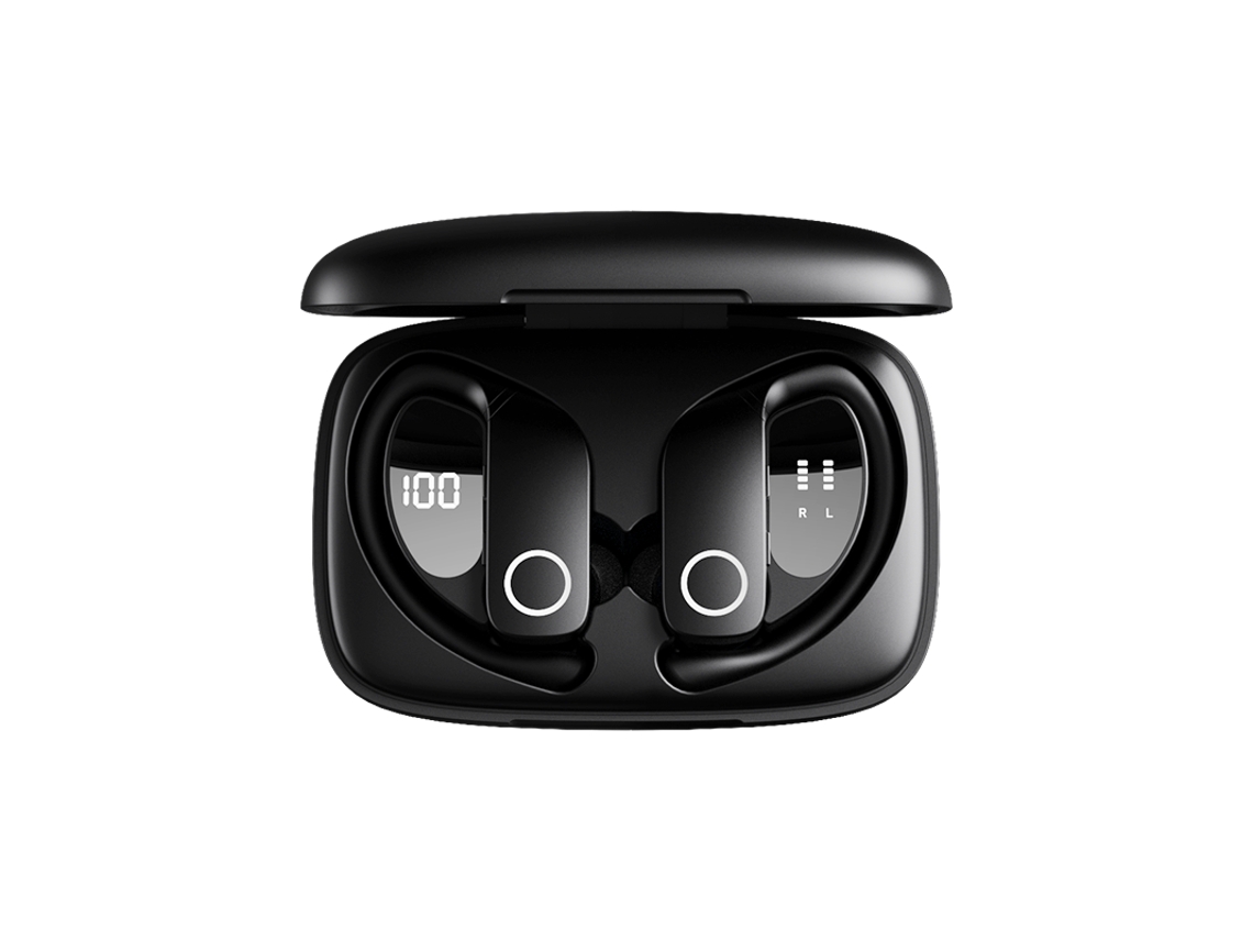 Auriculares Sem Fio Gancho Ouvido Impermeável YIZHOOD Bluetooth Preto