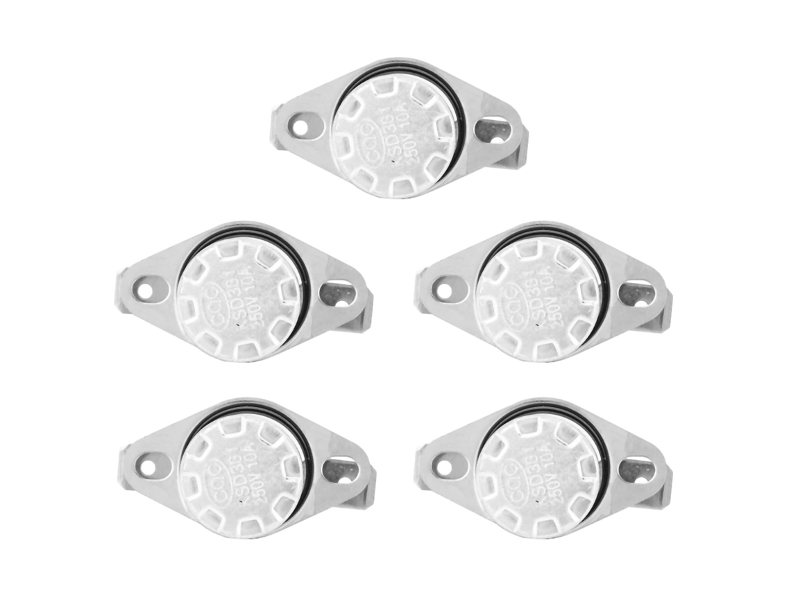 5 Pcs Interruptor Termostato Ksd301 Controle De Temperatura No70℃ 250v10a
