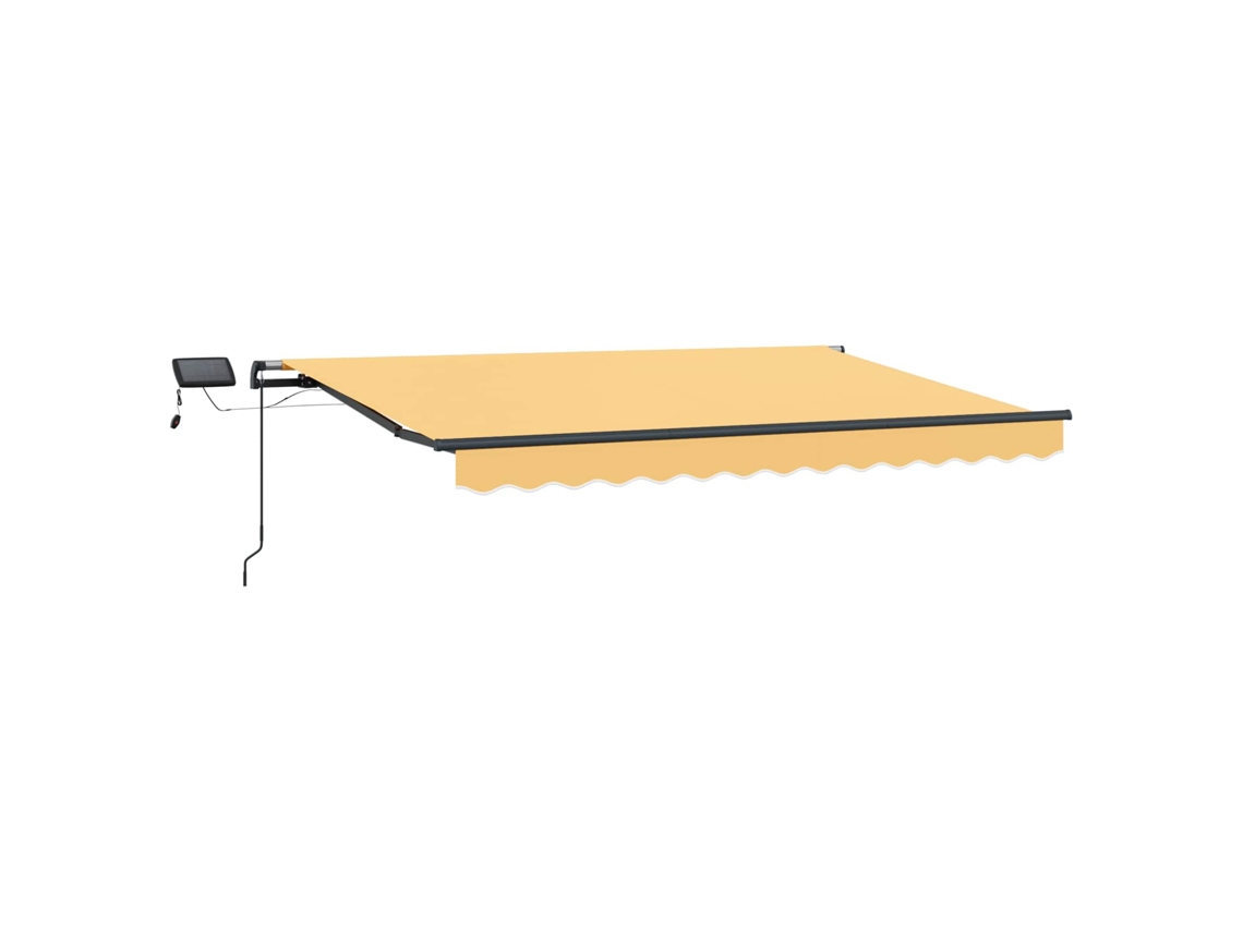 Maison Exclusive - Toldo Retrátil Areia 500 × 300 Cm Tecido E Alumínio