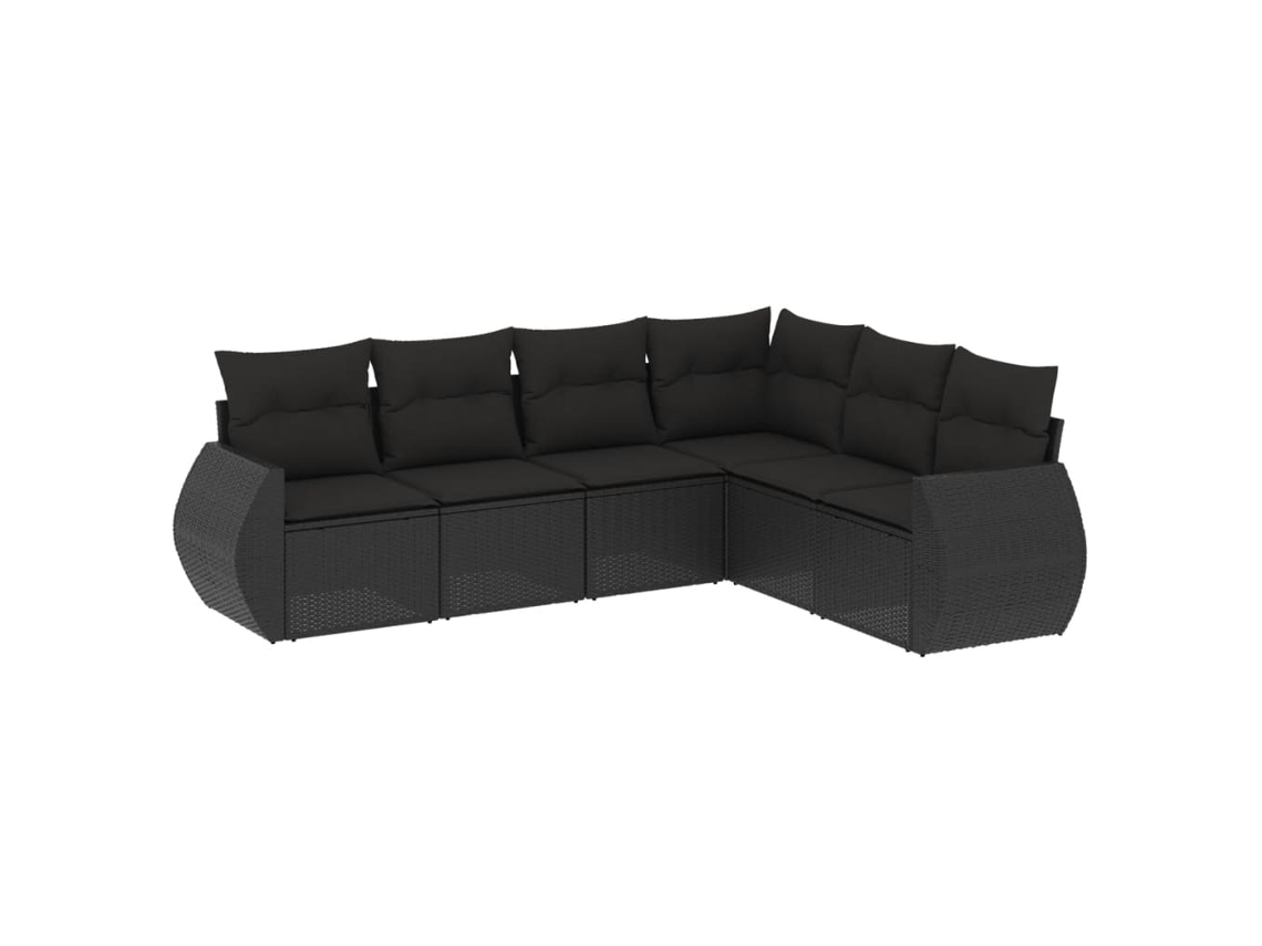 Garden Sofa Set, Garden Sofa Sets Vidaxl Preto Rattan / Vime (n/a)