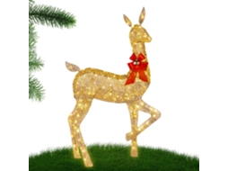 Cerf De Illuminato – Decoração Externa Da Família De Rennes Com Luminárias Led – Luminárias Com Piquet E Noeud