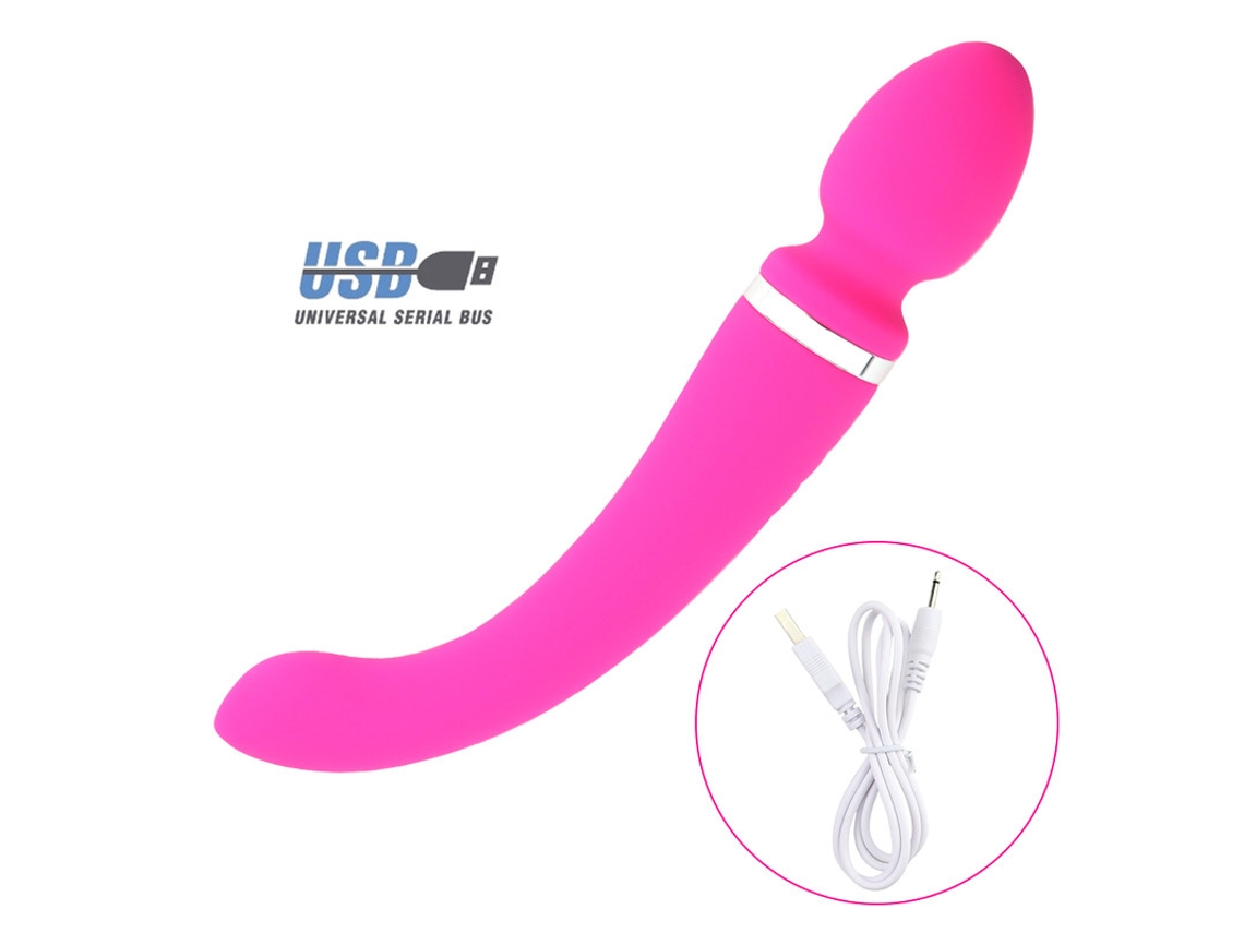 Vibrador Poderoso De Cabea Dupla De 10 Velocidades Para Mulheres (vermelho) Yizhood