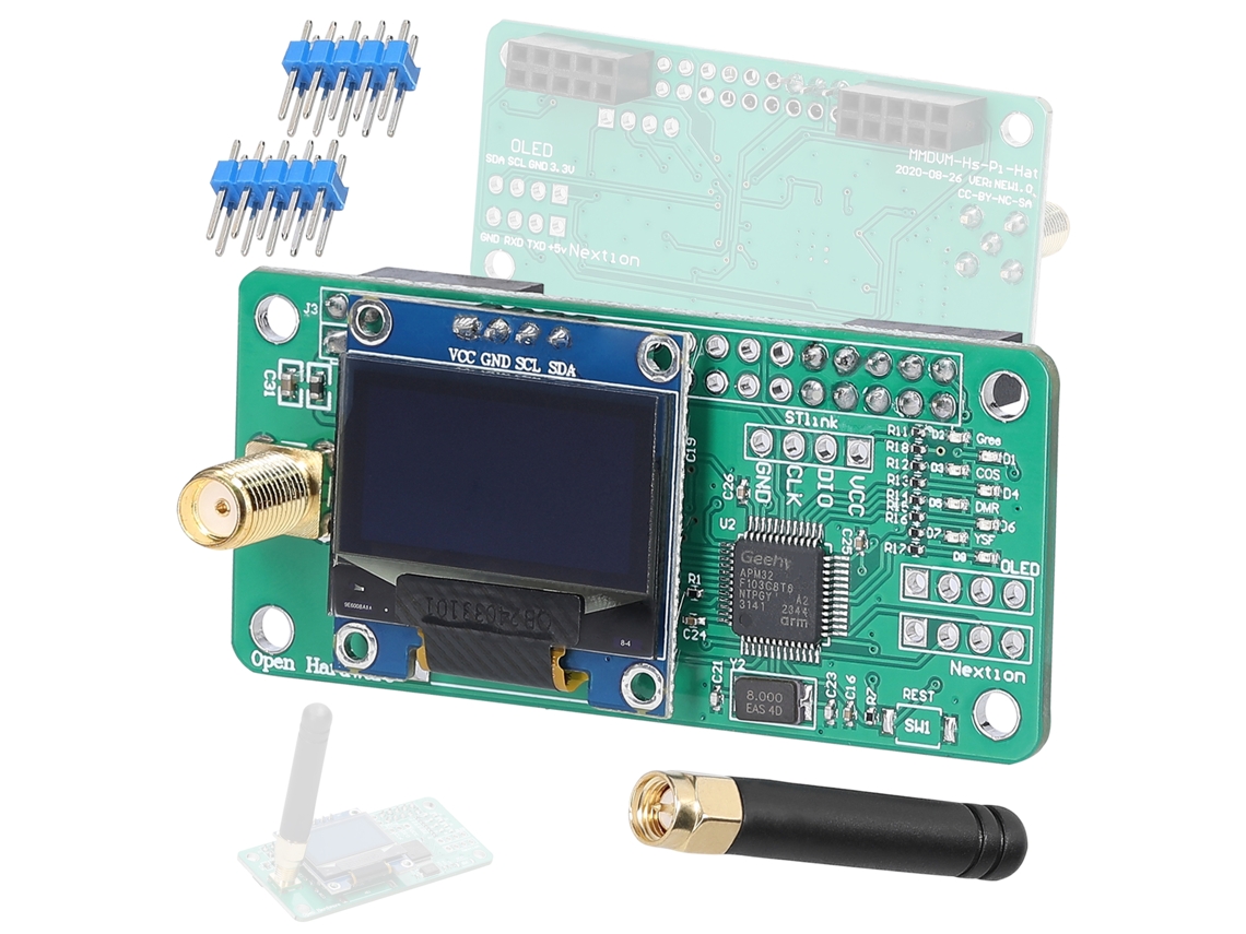 Placa de expansão MMDVM hotspot para Raspberry Pi com processador ARM 32 bits e firmware open source