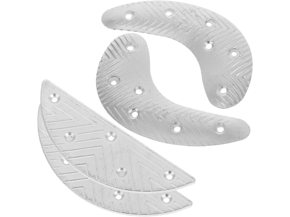 Kit De Reparo Com 2-pares Protetores Calcanhar Metal Para Ferraduras Cavalo Substituição Placas Conserto