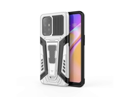 Para Oppo F19 Pro 5g War Chariot Series Armor All-inclusive À Prova De Choque Pc Capa Protetora De Tpu Com Suporte Invisível