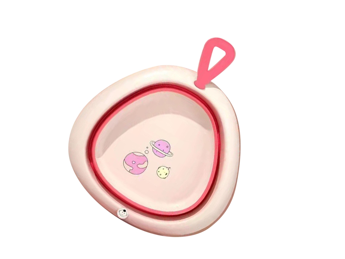 Primerox bacia Dobrável Leve Portátil para Bebê Criança Viagem Camping Lavagem Rosa Pp Tpe
