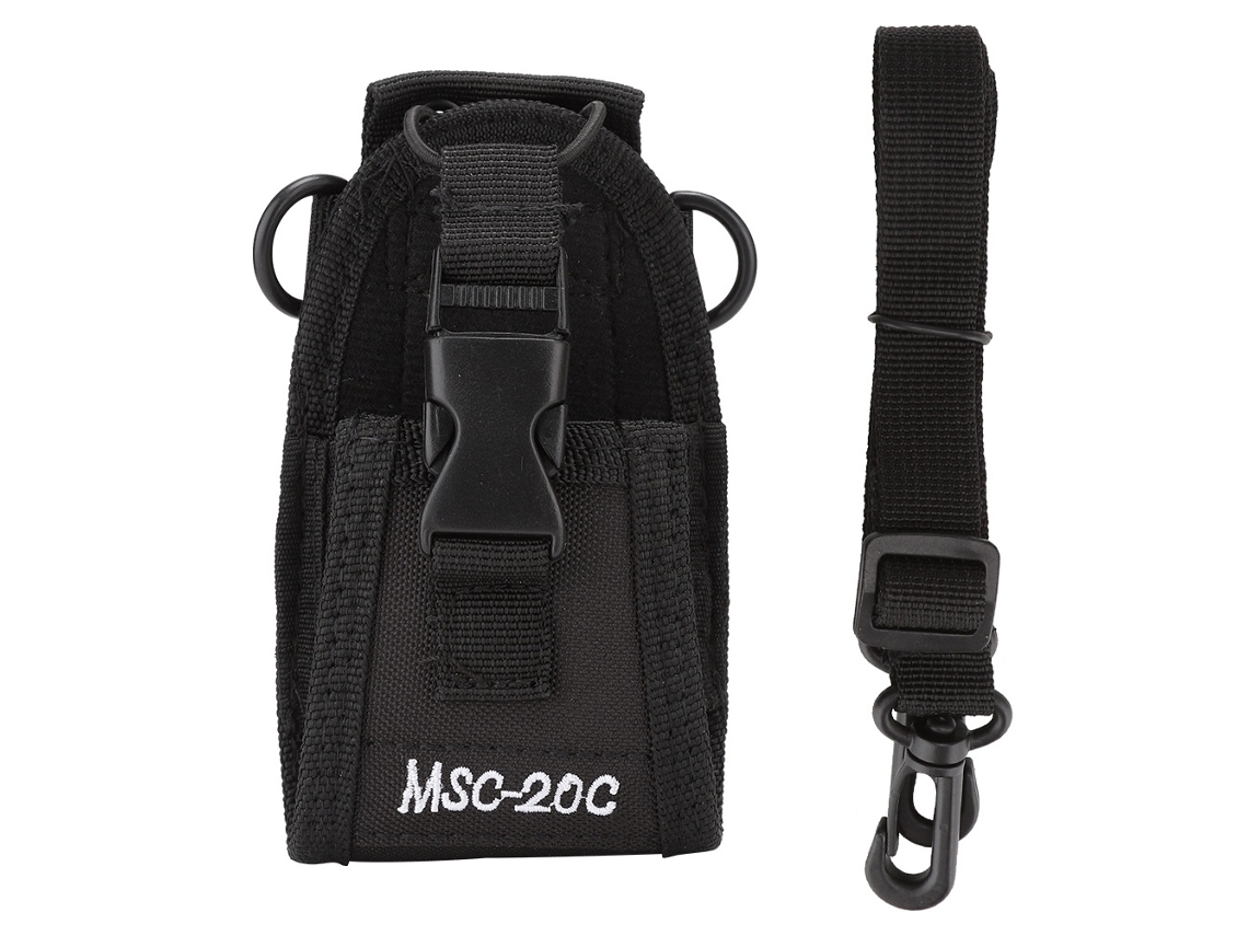 Lurelia Bolsa De Cintura Para Rádio Walkie Talkie Msc-20c + Cinto Para Kenwood/motorola/hyt/quansheng/puxing