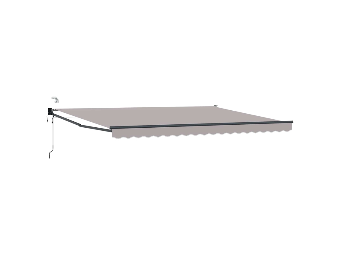 Vidaxl Toldo Retrátil Elétrico Cinzento-claro 4 × 3 M