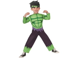 Fato de Menino DISFRAZZES Homem Forte Verde (Tam: 7 a 9 anos)