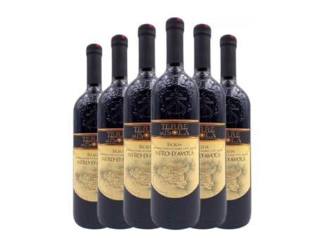 Vinho TERRE DELL'ISOLA Nero d'Avola Sicilia Jovem (0.75 L - 6 Unidades)