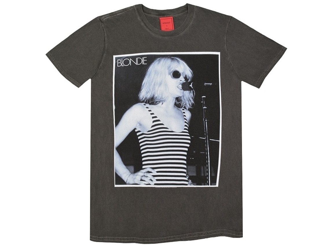 Blondie Striped Singing T-shirt Unisex Adults Size:m