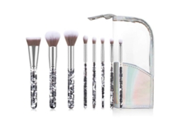 Conjunto De Pincéis De Maquiagem Com 8 Peças, Incluindo Pincel Para Pó, Pincel Para Sombra, Pincel Para Lábios, Etc. Beleza Limpa Everley891