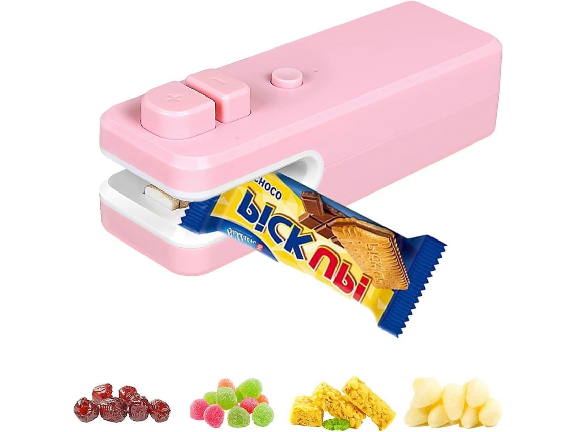 Mini Seladora De Sacos, Sacos Plásticos Portátil A Vácuo, Máquina Para Selar Alimentos .