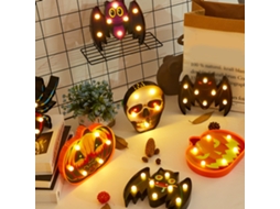 Luz Noturna Led Aranha para Halloween Decoração de Festa Bateria Aa Mini Tamanho Branco Quente