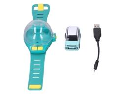 Mali brinquedo Carro de Controle Remoto Relógio Mini Carregável Usb para Meninos e Meninas Presente de Aniversário Verde