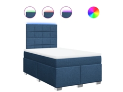 Box Spring Bed, Box Spring Beds Vidaxl Azul Tecido (120 X 190 Cm)