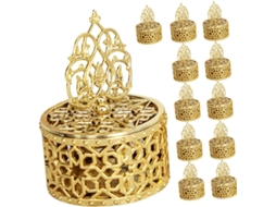 Conjunto De 12 Caixas Doces Douradas Kichvoe, Estilo Torre Oca, Pequenas E Elegantes, Ideais Para Lembrancinhas De