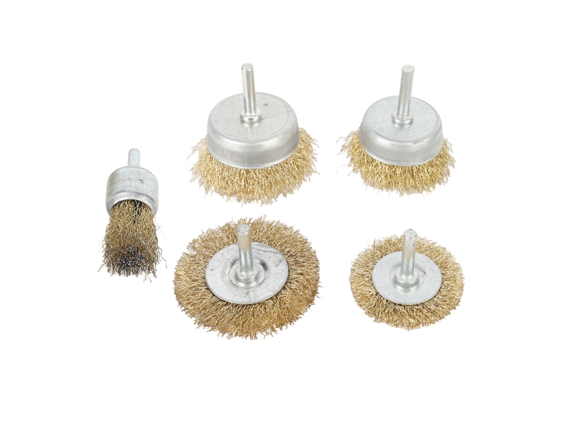 Conjunto de 5 lâminas de aço inoxidável para desbaste, lâmina grossa e ondulada para remoção de ferrugem.