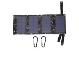 Painel Solar Plegável 10W 5V Carregador Portátil IP65 para Camping