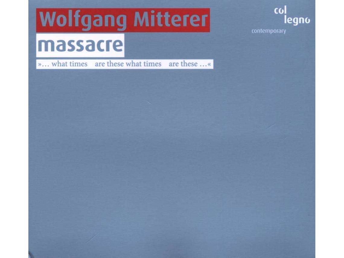 CD Mitterer/Rundel/Remix Ensemble/+ - Massacre (1CD)