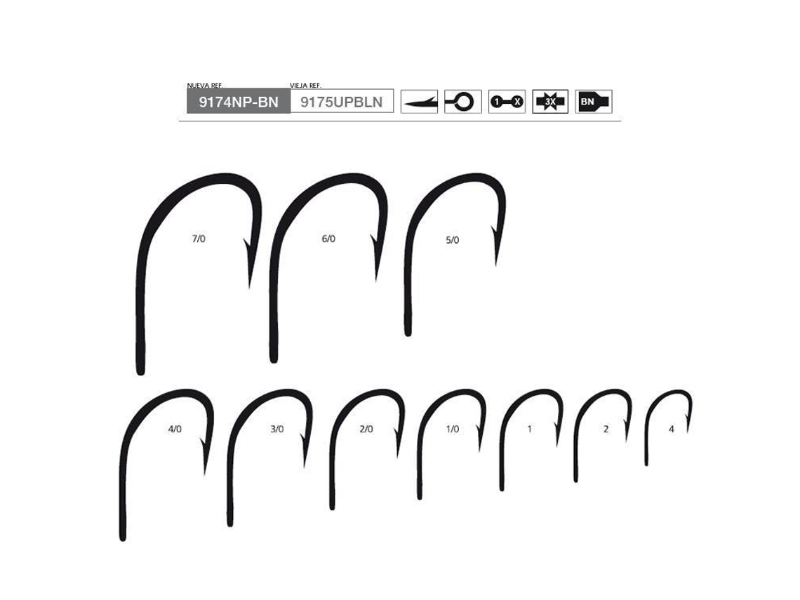 Mustad 9174nn Bn 1x