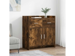 Vidaxl Buffet Carvalho Fumado 75 X 36 X 80 Cm Derivados De Madeira