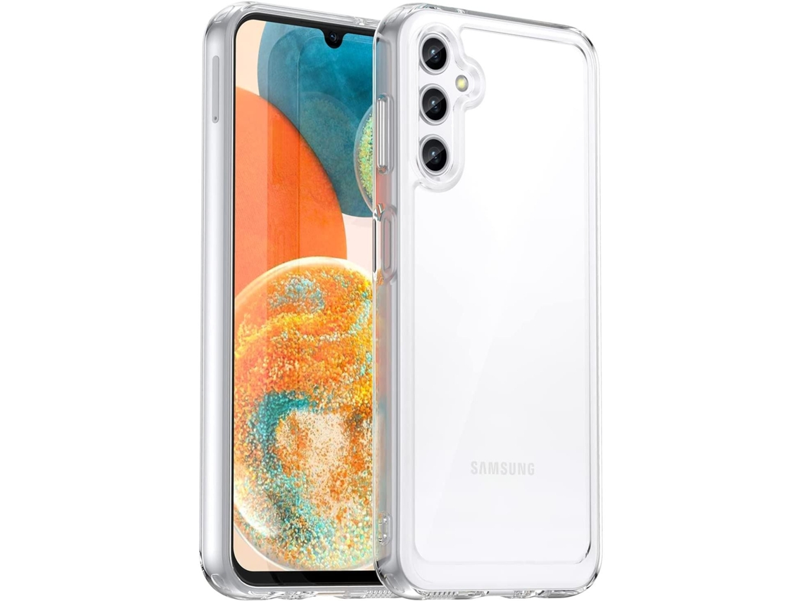Capa Para Samsung Galaxy A34 (5g) Silicone Transparente Tpu Gel Case Gtrpesp Protetor De Tela De Vidro Temperado Movilearvayotoy