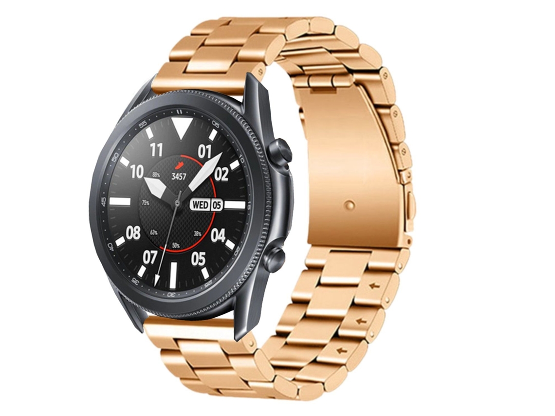 Bracelete Aço Ajustável para Huawei Watch 3 Pro Rose Gold