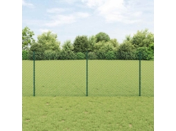 Vidaxl Cerca De Elos Com Poste 10 X 1 M Aço Revestido De Pvc Verde