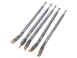 Conjunto De 5 Antenas Telescópicas De Rádio Am/fm De 5 Seções Com 32 Cm De Comprimento E Ângulo De Visão De 180 Graus. Aquaforge
