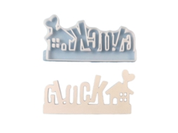 Moldes De Silicone Com Letras Alemãs Gluck, Moldes Para Fazer Porta-velas, Decorações Para Velas Pequenas E Para Assar Chocolate.