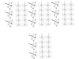 400 Alfinetes De Cortiça Transparentes Para Artesanato, Desenhos E