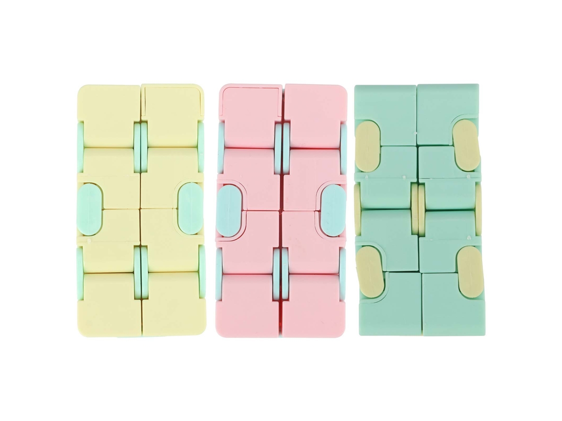 Peças Cubo Infinito Plástico Mate Brinquedo Antiestresse Para Adultos E Crianças Escritório Lar