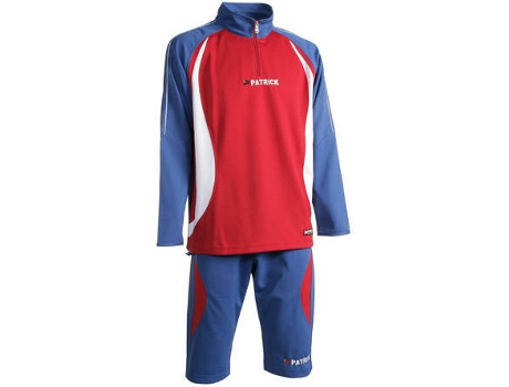 Conjunto para Homem PATRICK Malaga Azul, Vermelho para Futebol (S)