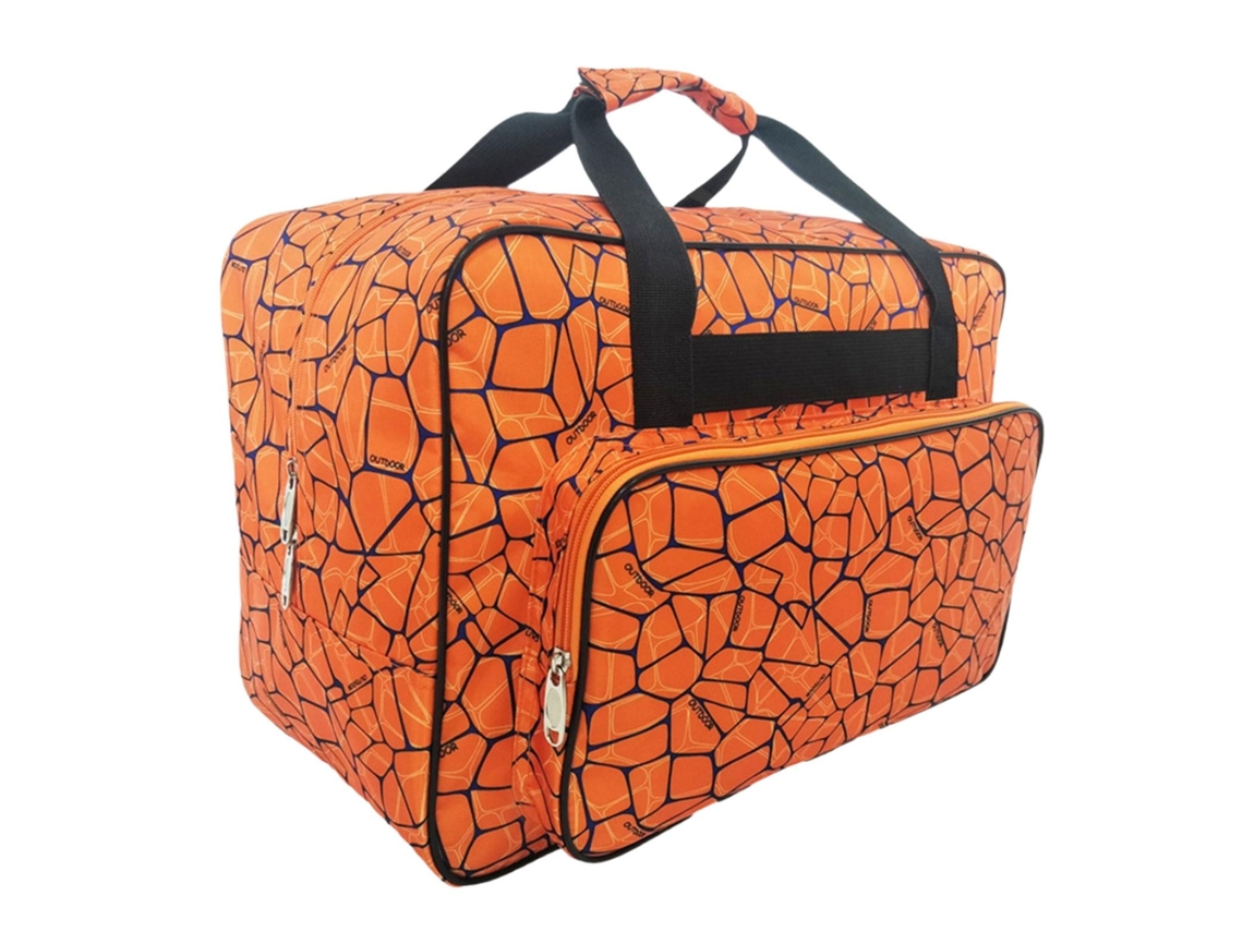 Bolsa para Costura, Universal de Lona, ​​capa Protetora Acolchoada e Portátil com Bolso Máquina Costura (laranja) AQUAFORGE (1 Unidade)
