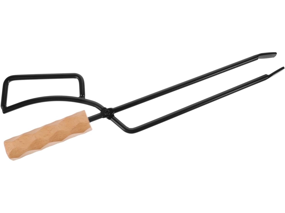 Pinça Com Cabo Ergonômico Ukcoco Para Churrasco, Camping E Lareira Portátil Fácil De Segurar