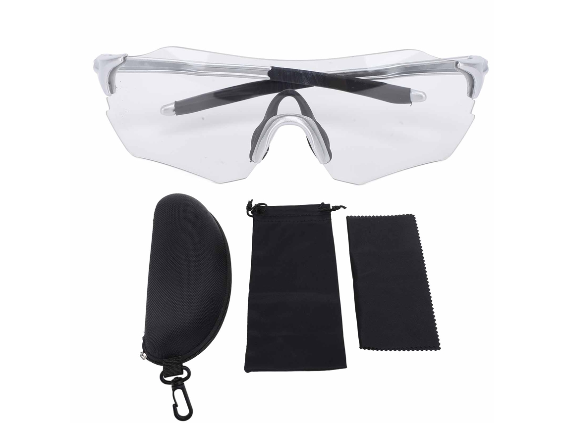 Business óculos de Ciclismo com Lentes Mudanças de Cor, Protetores UV, Resistentes ao Vento, para Corrida, Esportes Aquáticos, Preto Vermelho
