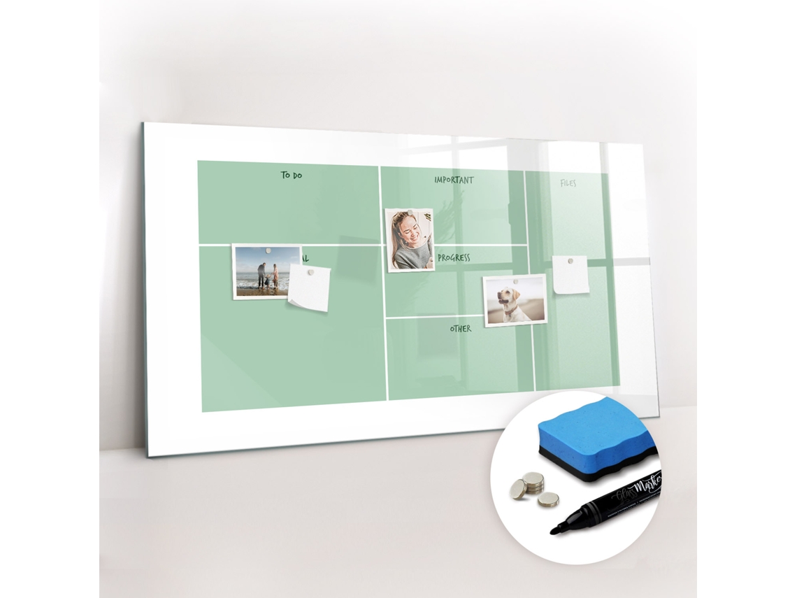 Quadro Magnético De Parede Organizador De Escritório Para A Sala De Estar Espelharte (120x60 Cm)